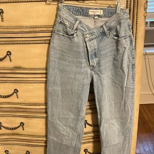 Abercrombie “The Dad” high rise curve love jeans
